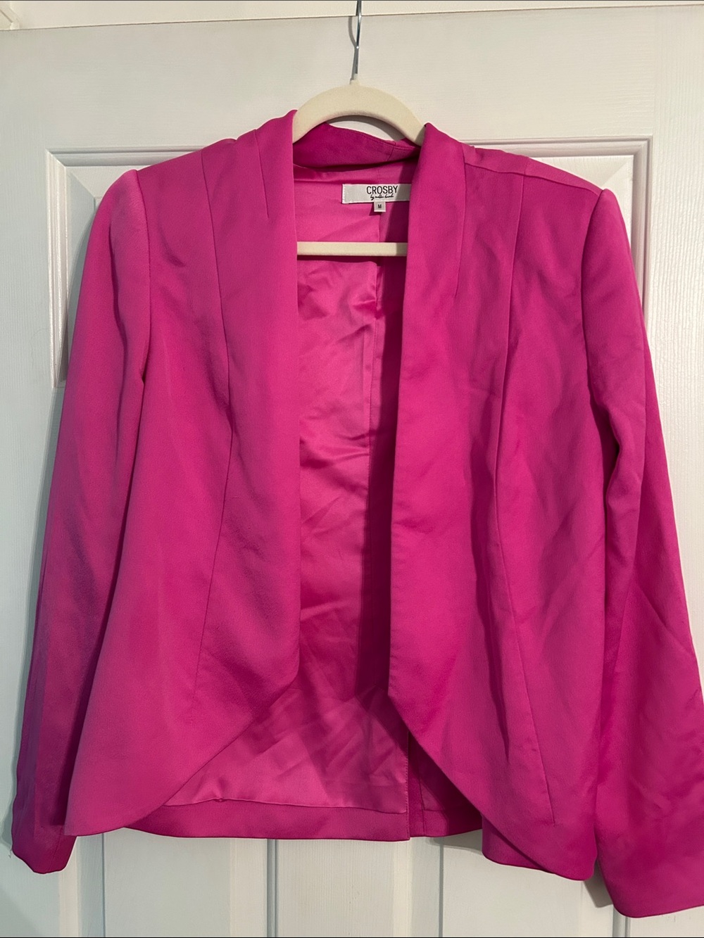 crosby. Hot Pink Open-Front Blazer